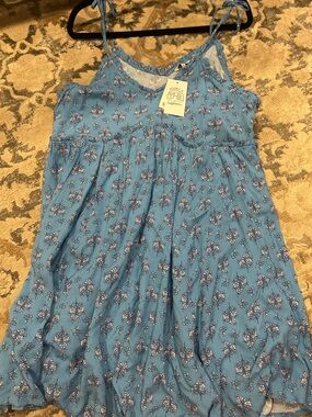 Patrons of Peace Blue Floral Mini Dress